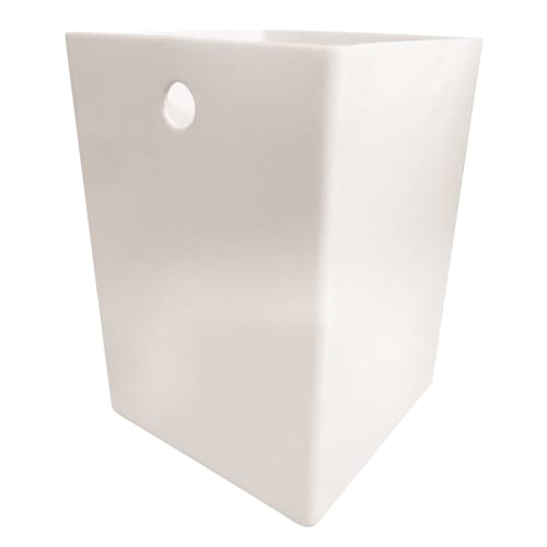 Cubix White Collection 9 Quart Wastebasket Liner, White